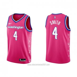 Camiseta Washington Wizards Ish Smith #4 Ciudad 2022-23 Rosa