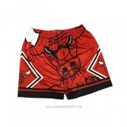 Pantalone Chicago Bulls Mitchell & Ness Big Face Rojo