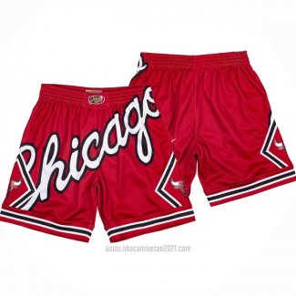 Pantalone Chicago Bulls Mitchell & Ness Rojo