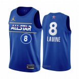 Camiseta All Star 2021 Chicago Bulls Zach Lavine #8 Azul