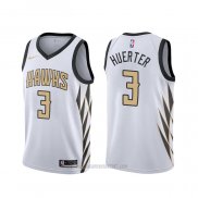 Camiseta Atlanta Hawks Kevin Huerter #3 Ciudad Blanco