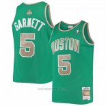Camiseta Boston Celtics Kevin Garnett #5 Mitchell & Ness 2007-08 Verde