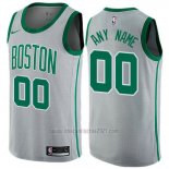 Camiseta Boston Celtics Personalizada Ciudad 2017-18 Gris