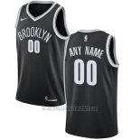 Camiseta Brooklyn Nets Personalizada 17-18 Negro