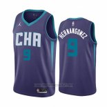 Camiseta Charlotte Hornets Willy Hernangomez #9 Statement Edition Violeta