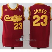 Camiseta Cleveland Cavaliers LeBron James #23 Retro Rojo2