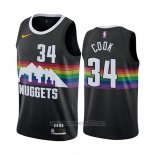 Camiseta Denver Nuggets Tyler Cook #34 Ciudad Negro