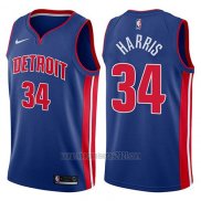 Camiseta Detroit Pistons Tobias Harris #34 Icon 2017-18 Azul