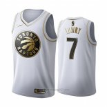 Camiseta Golden Edition Toronto Raptors Kyle Lowry #7 Blanco