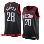 Camiseta Houston Rockets Alperen Sengun #28 Statement 2023-24 Negro