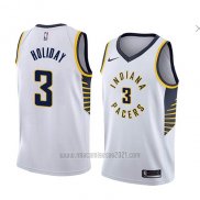 Camiseta Indiana Pacers Aaron Holiday #3 Association 2018 Blanco