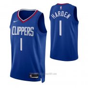 Camiseta Los Angeles Clippers James Harden #1 Icon Azul