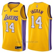Camiseta Los Angeles Lakers Brandon Ingram #14 2017-18 Amarillo