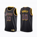 Camiseta Los Angeles Lakers Jared Dudley #10 Earned 2020-21 Negro