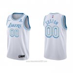 Camiseta Los Angeles Lakers Personalizada Ciudad 2021-22 Blanco