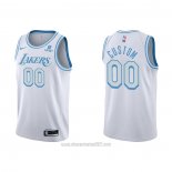 Camiseta Los Angeles Lakers Personalizada Ciudad 2021-22 Blanco