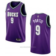 Camiseta Milwaukee Bucks Bobby Portis #9 Classic 2022-23 Violeta