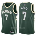Camiseta Milwaukee Bucks Thon Maker #7 Swingman Icon 2017-18 Verde