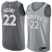 Camiseta Minnesota Timberwolves Andrew Wiggins #22 Ciudad 2018 Gris