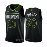 Camiseta Minnesota Timberwolves Josh Minott #20 Statement 2022-23 Negro