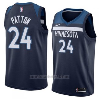 Camiseta Minnesota Timberwolves Justin Patton #24 Icon 2018 Azul