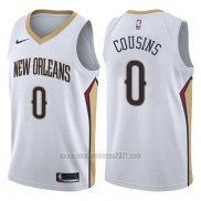 Camiseta New Orleans Pelicans Demarcus Cousins #0 Association 2017-18 Blanco