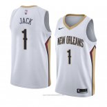 Camiseta New Orleans Pelicans Jarrett Jack #1 Association 2018 Blanco