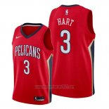Camiseta New Orleans Pelicans Josh Hart #3 Statement Rojo