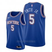Camiseta New York Knicks Dennis Smith Jr. #5 Statement Azul