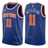 Camiseta New York Knicks Frank Ntilikina #11 Icon 2017-18 Azul