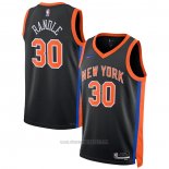 Camiseta New York Knicks Julius Randle #30 Ciudad 2022-23 Negro
