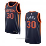 Camiseta New York Knicks Julius Randle #30 Statement 2022-23 Negro