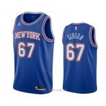 Camiseta New York Knicks Taj Gibson #67 Statement 2020-21 Azul