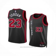 Camiseta Nino Chicago Bulls Michael Jordan #23 Ciudad 2023-24 Negro