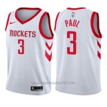 Camiseta Nino Houston Rockets Chris Paul #3 Association 2017-18 Blanco