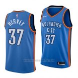 Camiseta Oklahoma City Thunder Kevin Hervey #37 Icon 2018 Azul