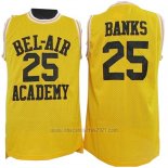 Camiseta Pelicula Bel-Air Academy Banks #25 Amarillo