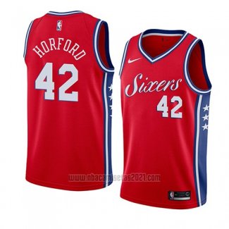 Camiseta Philadelphia 76ers Al Horford #42 Statement 2019-20 Rojo