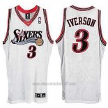 Camiseta Philadelphia 76ers Allen Iverson #3 Retro Blanco
