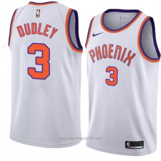 Camiseta Phoenix Suns Jarojo Dudley #3 Hardwood Classic 2018 Blanco