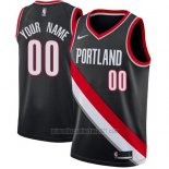 Camiseta Portland Trail Blazers Personalizada 17-18 Negro