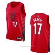 Camiseta Portland Trail Blazers Shaedon Sharpe #17 Statement 2022-23 Rojo