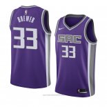 Camiseta Sacramento Kings Corey Brewer #33 Icon 2018 Violeta