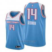 Camiseta Sacramento Kings Dewayne Dedmon #14 Ciudad Azul