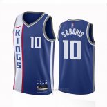 Camiseta Sacramento Kings Domantas Saboni #10 Ciudad 2023 24 Azul