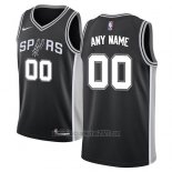 Camiseta San Antonio Spurs Personalizada Icon 2017-18 Negro