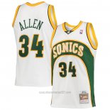 Camiseta Seattle SuperSonics Ray Allen #34 Mitchell & Ness 2006-07 Blanco