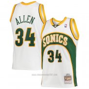 Camiseta Seattle SuperSonics Ray Allen #34 Mitchell & Ness 2006-07 Blanco