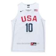 Camiseta USA 2016 Kobe Bryant #10 Blanco