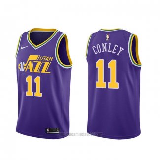 Camiseta Utah Jazz Mike Conley #11 Hardwood Classics Violeta